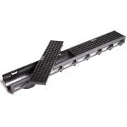 Лоток AQUA-TOP DN90 H100 A15 1000*135*100 с пластиковый решеткой (комплект) (1092)